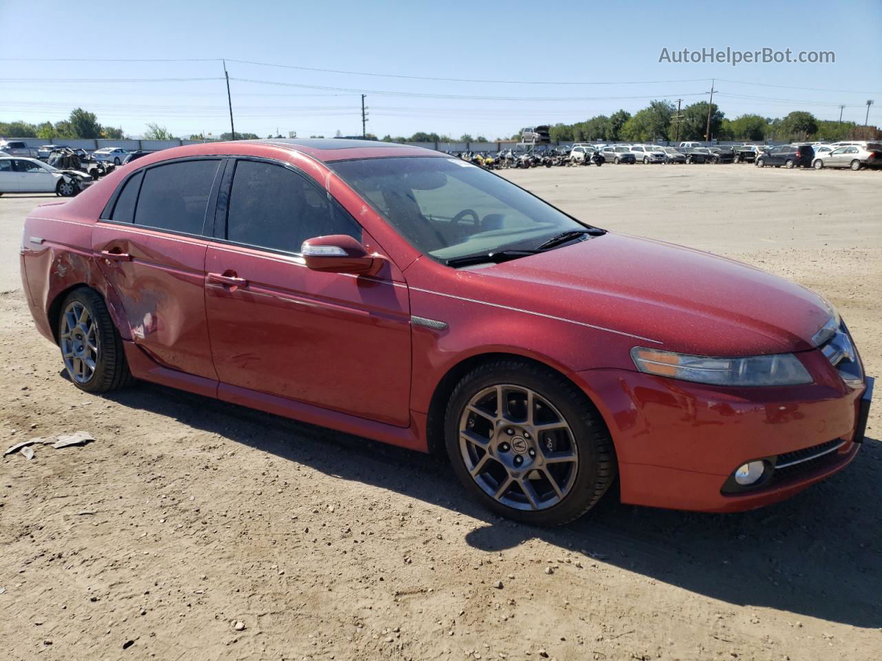 2008 Acura Tl Type S Red vin: 19UUA76548A020981