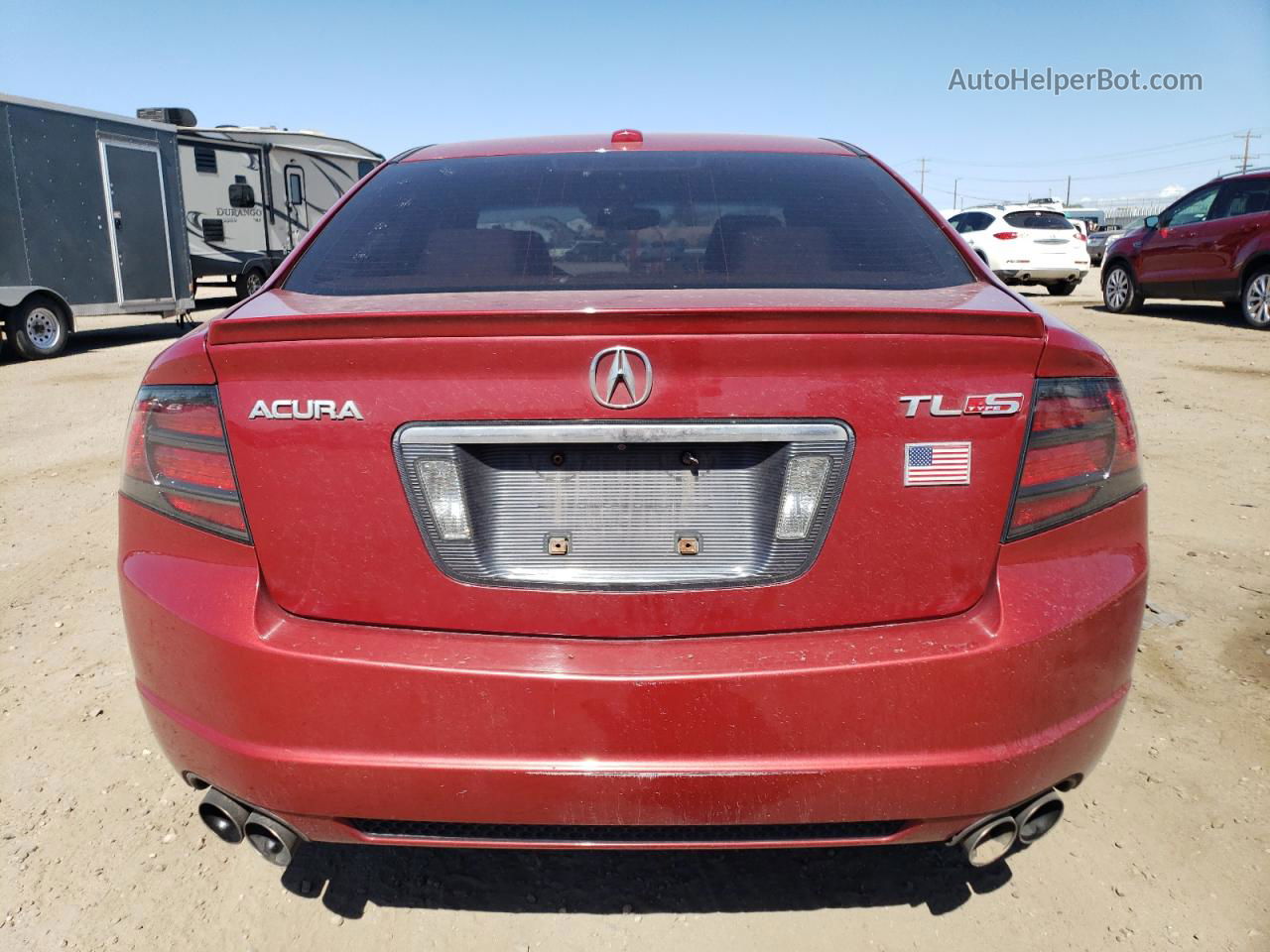 2008 Acura Tl Type S Red vin: 19UUA76548A020981