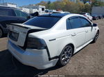 2008 Acura Tl Type S White vin: 19UUA76558A028667