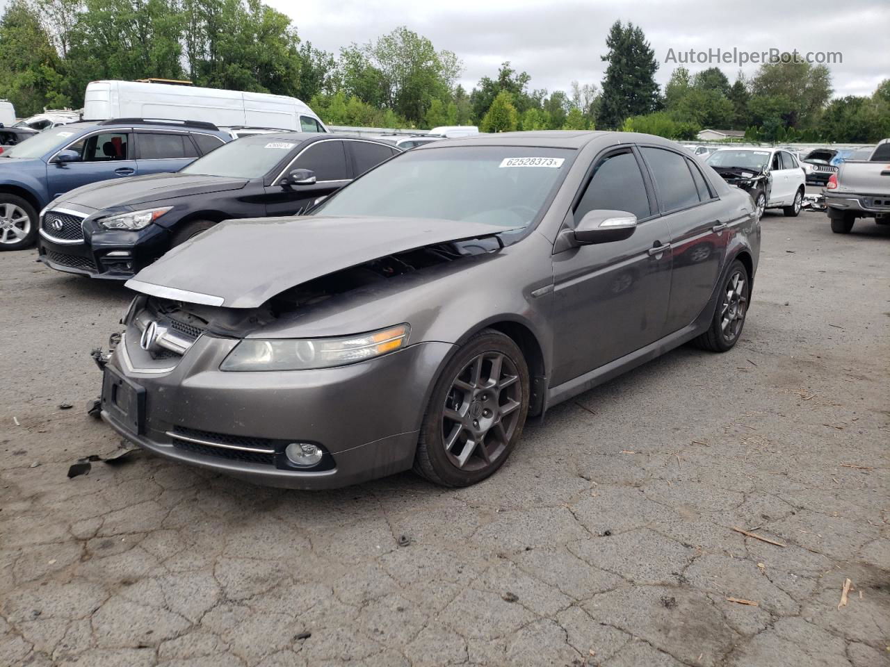 2008 Acura Tl Type S Серый vin: 19UUA76558A032752