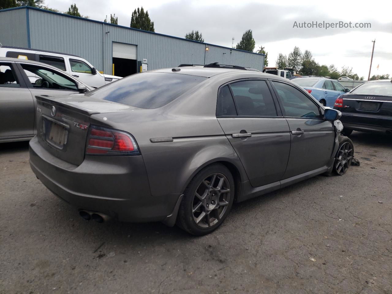 2008 Acura Tl Type S Gray vin: 19UUA76558A032752