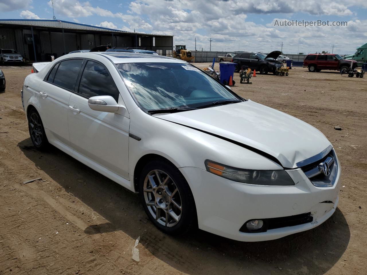 2008 Acura Tl Type S White vin: 19UUA76568A016088