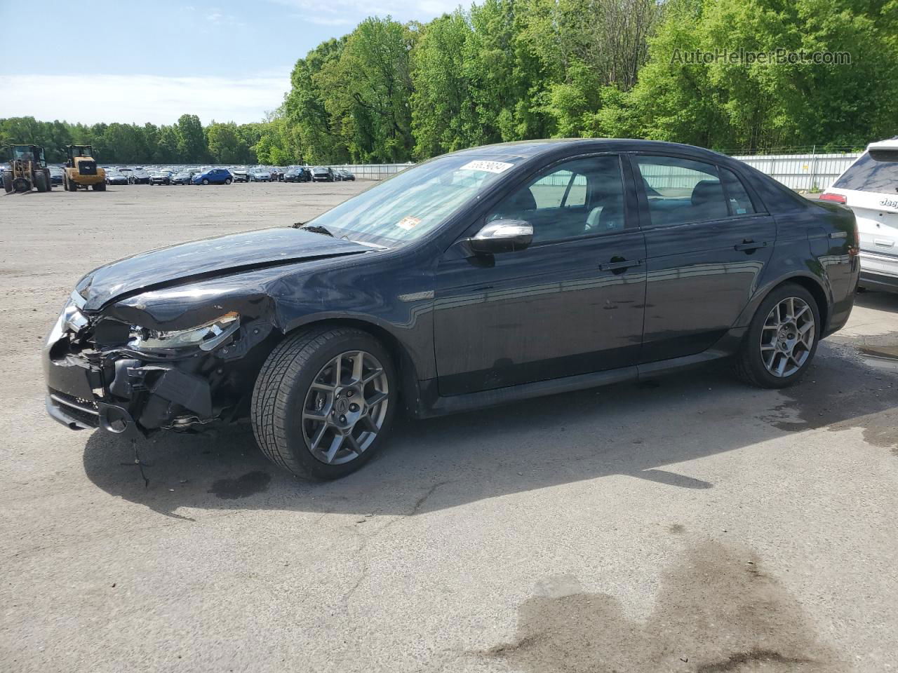 2008 Acura Tl Type S Black vin: 19UUA76568A020738