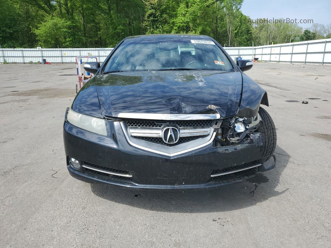 2008 Acura Tl Type S Black vin: 19UUA76568A020738