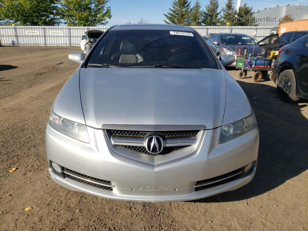 2008 Acura Tl Type S Silver vin: 19UUA76578A800098