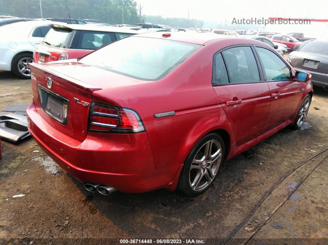 2008 Acura Tl Type-s Red vin: 19UUA76588A021759
