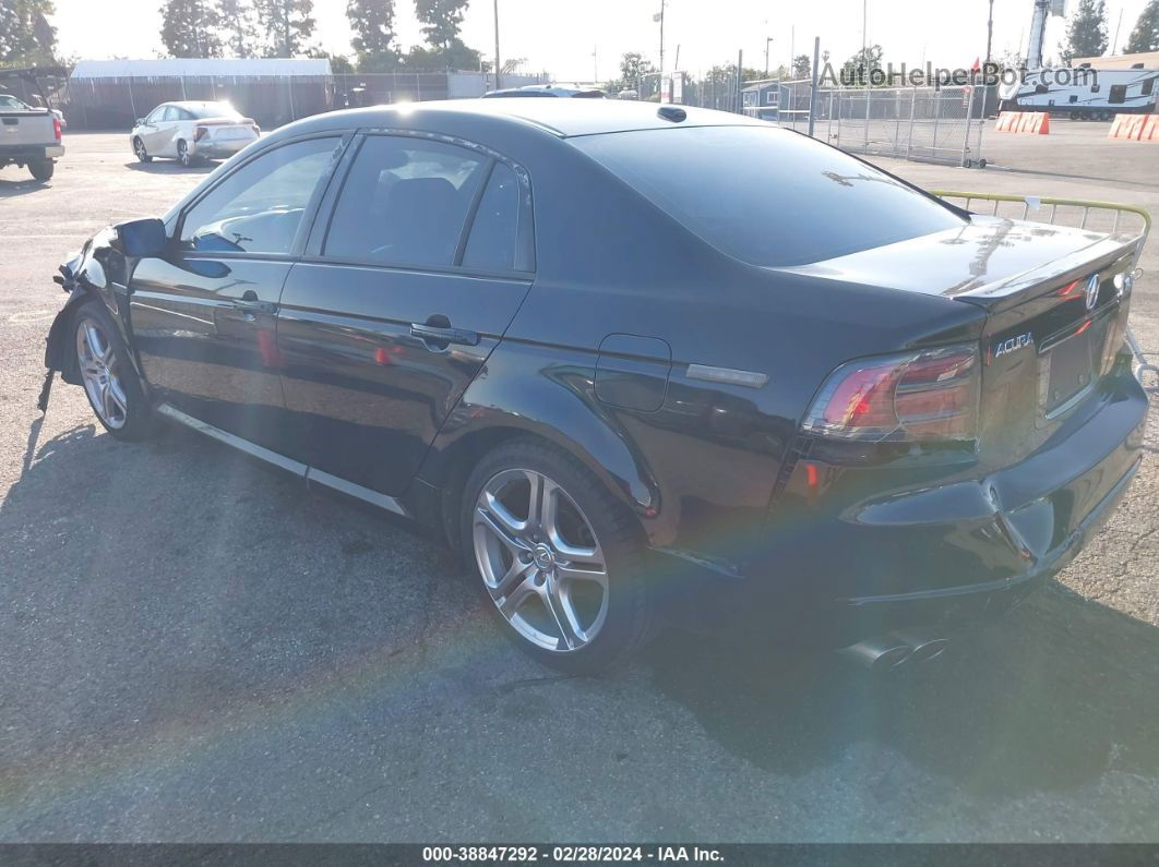 2008 Acura Tl Type S Black vin: 19UUA765X8A000105