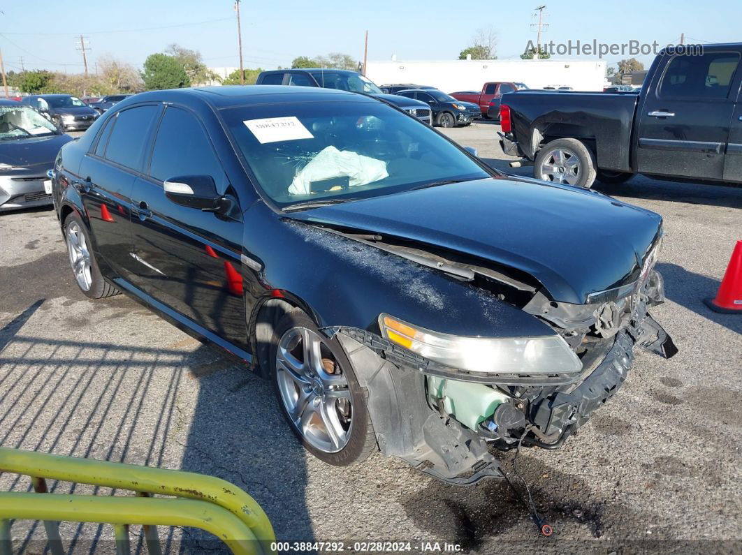 2008 Acura Tl Type S Black vin: 19UUA765X8A000105