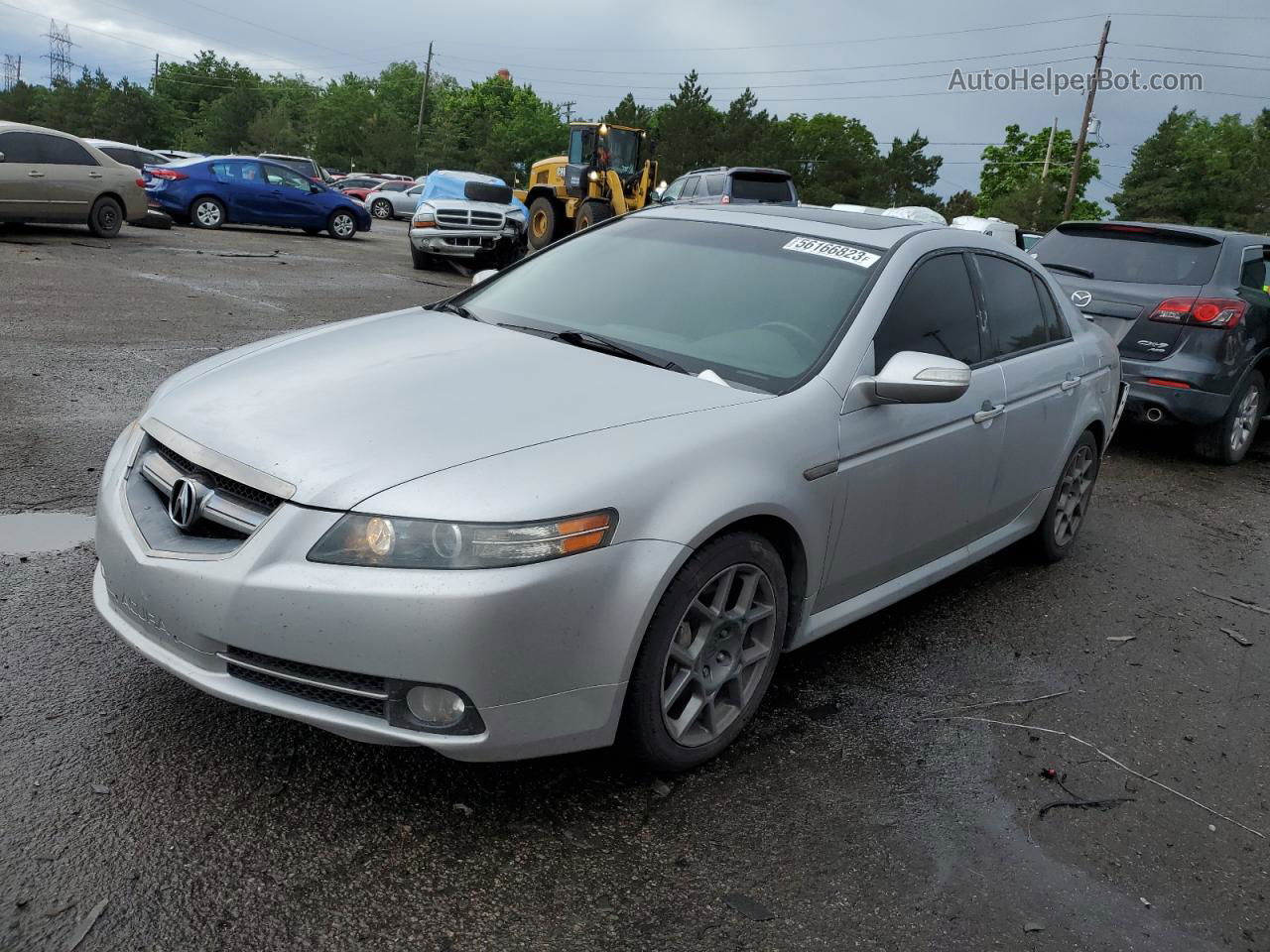 2008 Acura Tl Type S Silver vin: 19UUA765X8A048204