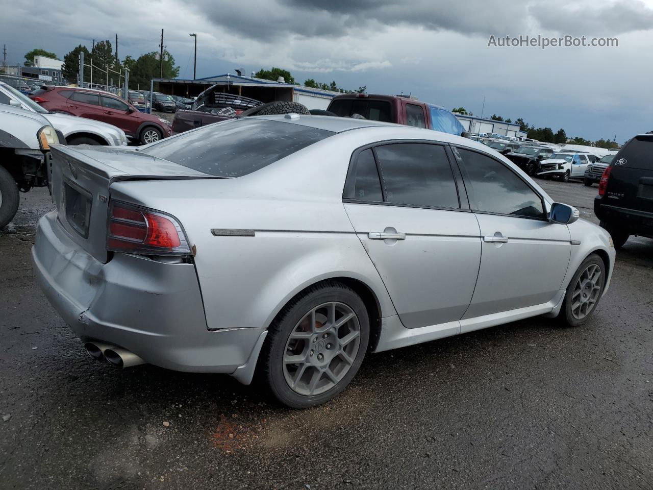 2008 Acura Tl Type S Silver vin: 19UUA765X8A048204