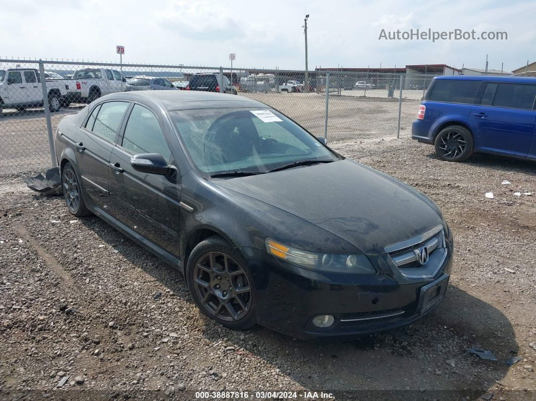 2008 Acura Tl Type S Black vin: 19UUA765X8A054892