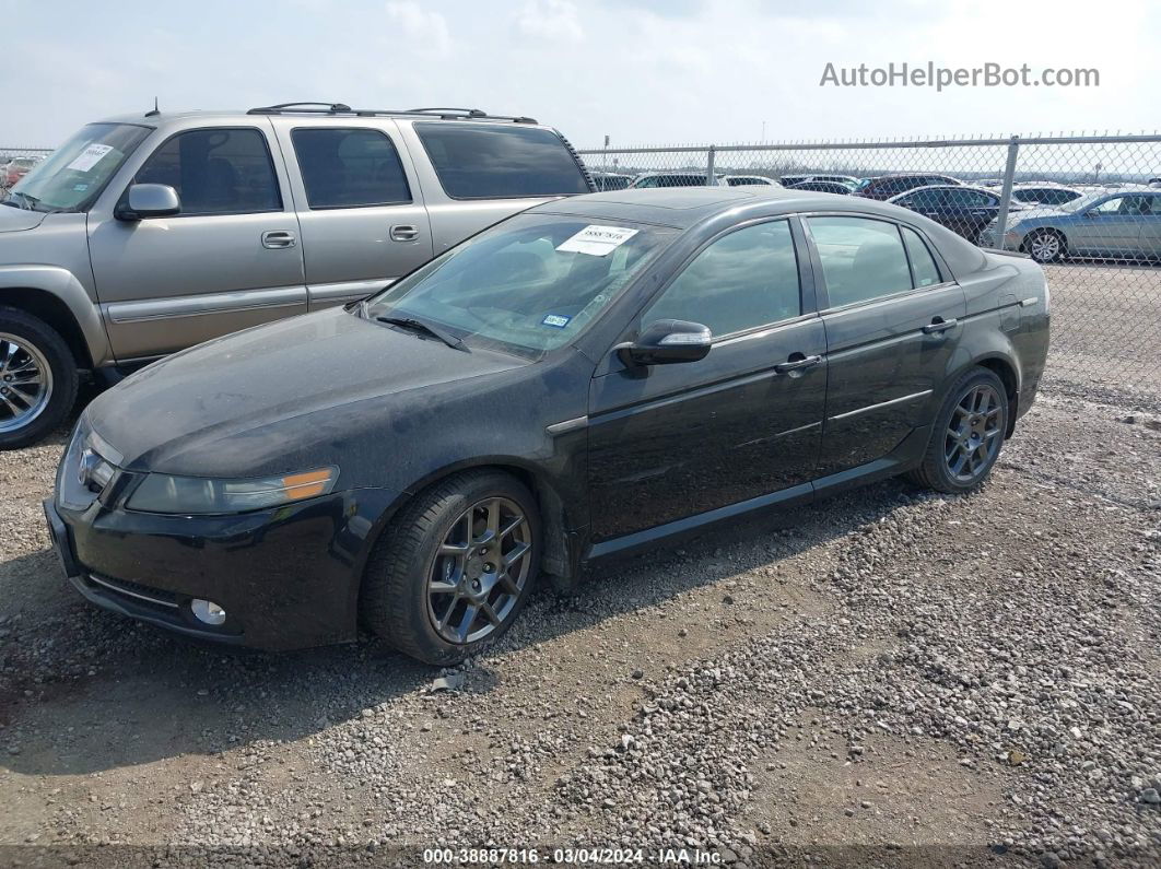 2008 Acura Tl Type S Black vin: 19UUA765X8A054892