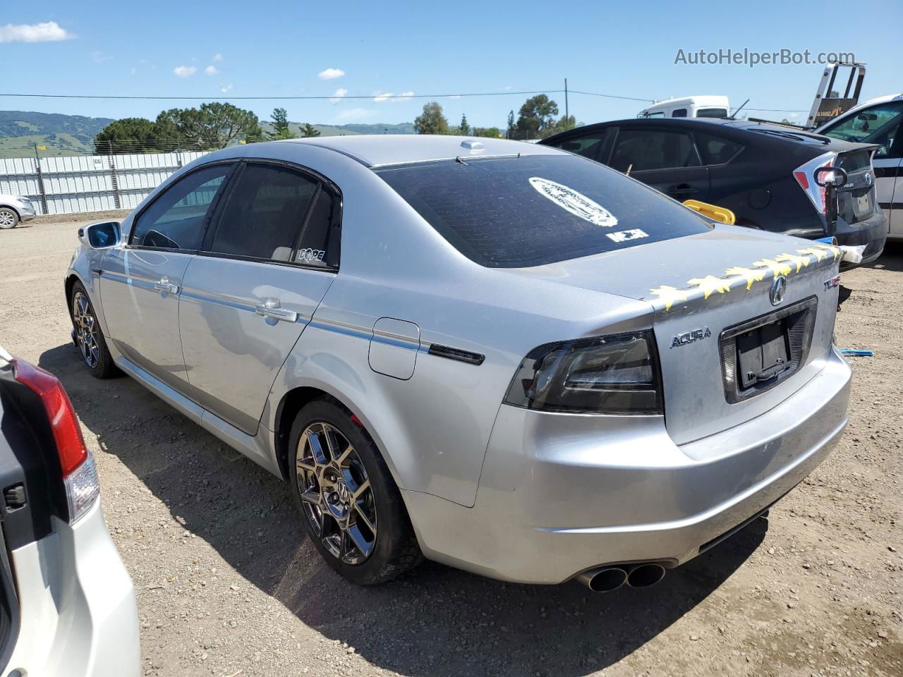 2008 Acura Tl Type S Silver vin: 19UUA765X8A056772