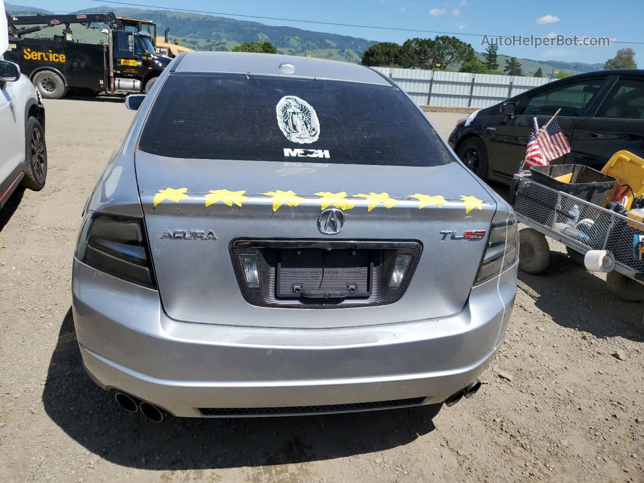 2008 Acura Tl Type S Silver vin: 19UUA765X8A056772