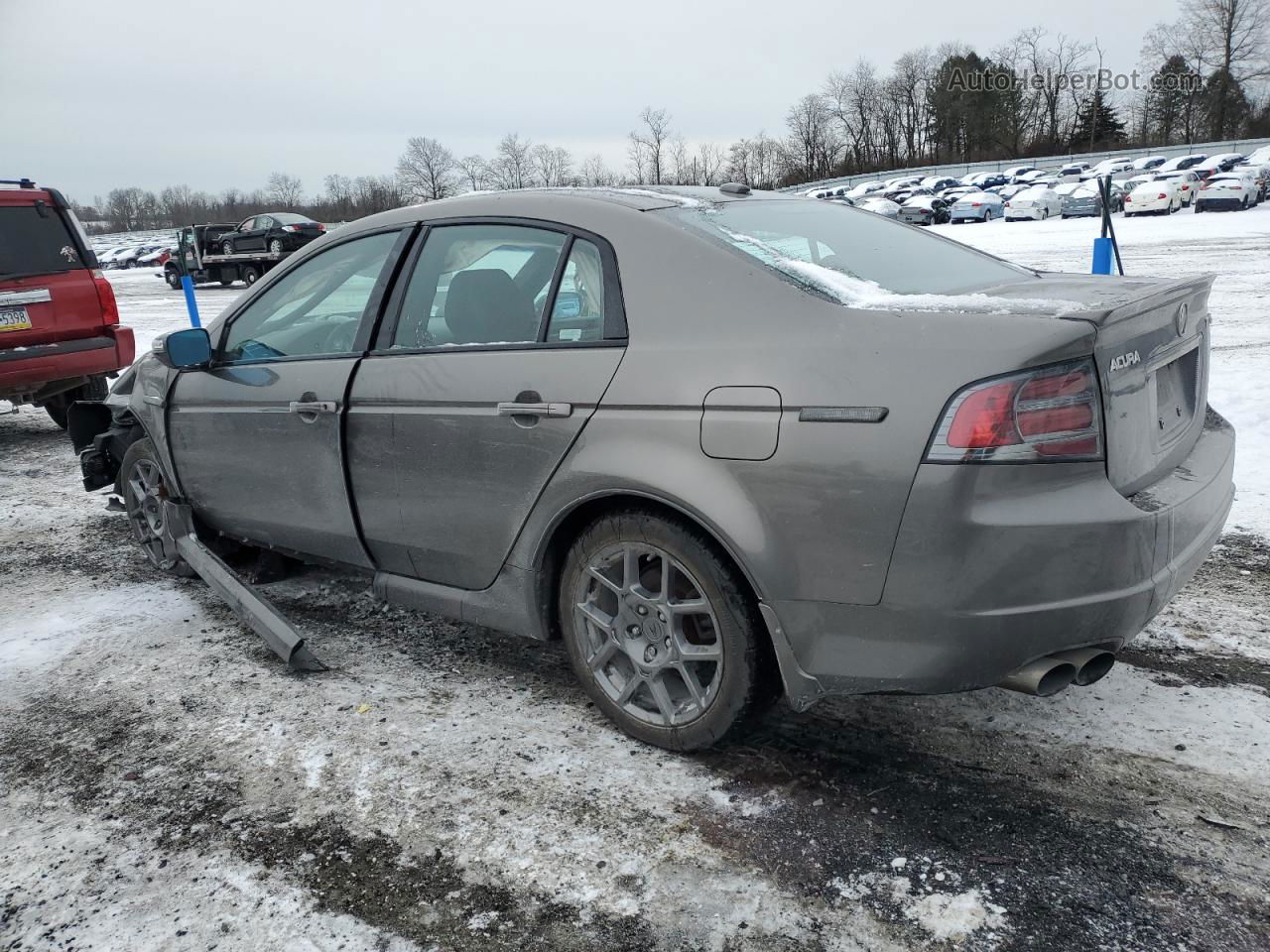 2008 Acura Tl Type S Gray vin: 19UUA76698A023979