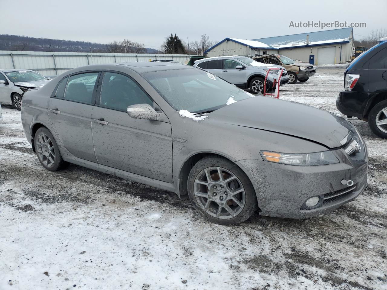 2008 Acura Tl Type S Gray vin: 19UUA76698A023979