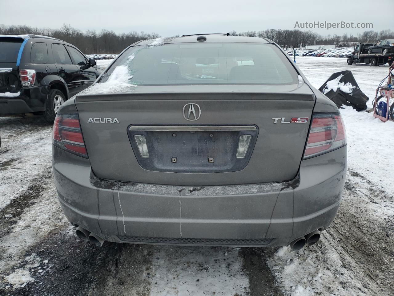 2008 Acura Tl Type S Gray vin: 19UUA76698A023979