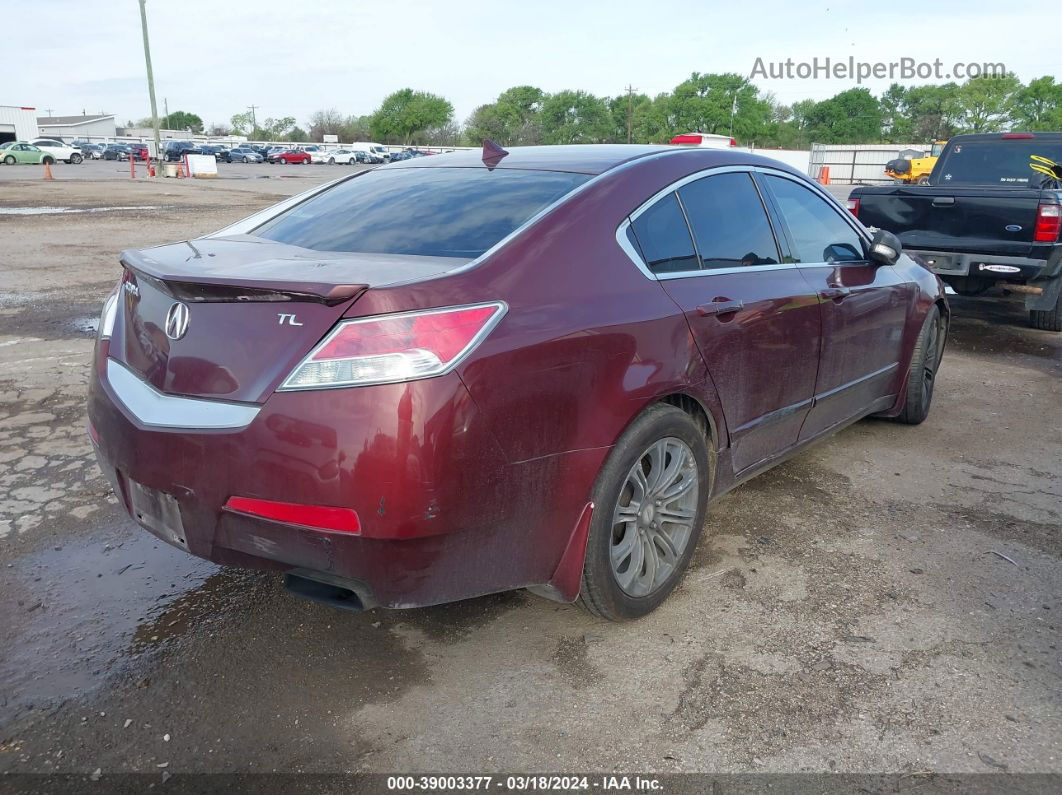 2010 Acura Tl 3.5 Burgundy vin: 19UUA8F20AA016394