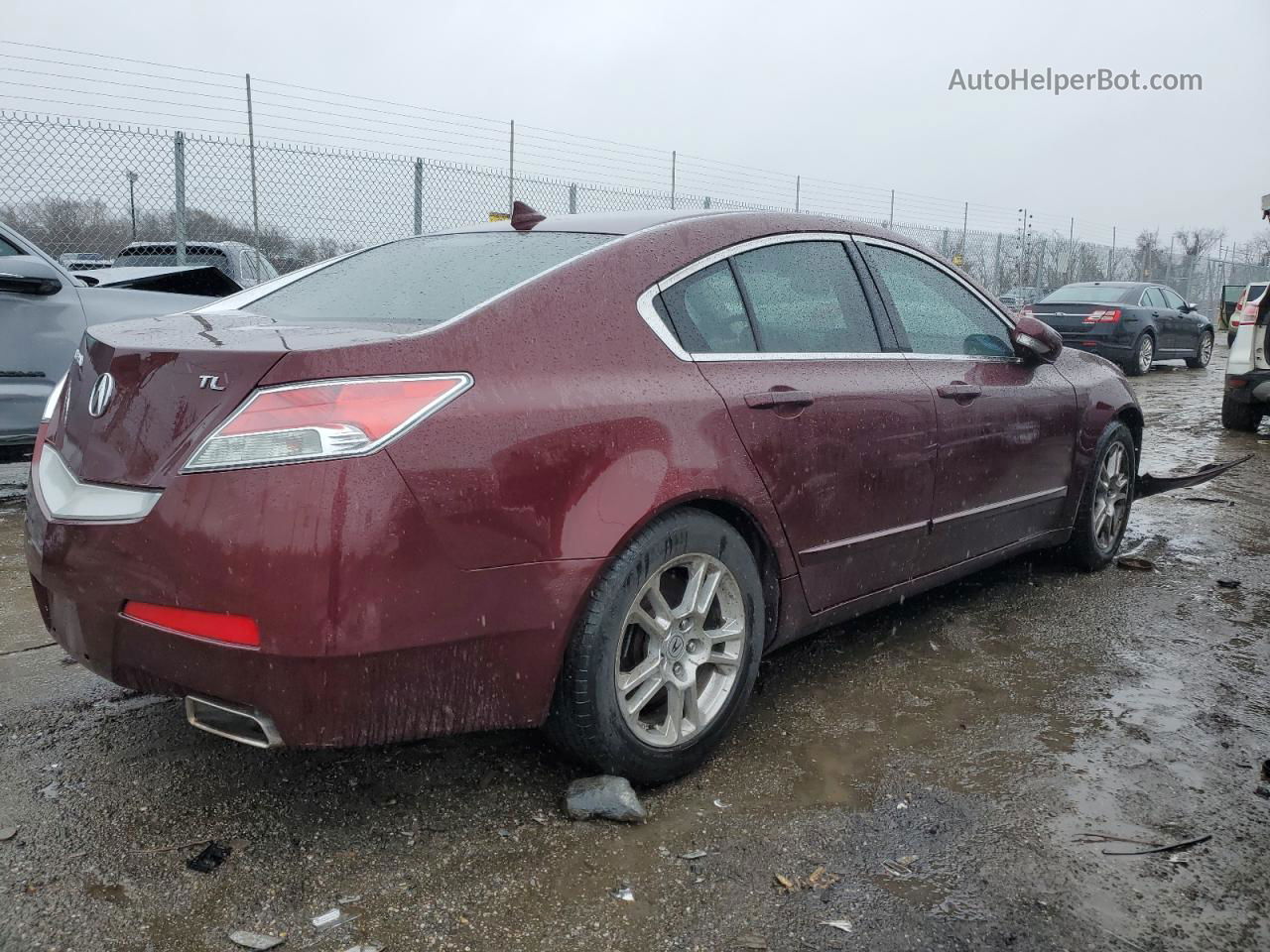 2010 Acura Tl  Burgundy vin: 19UUA8F22AA015134