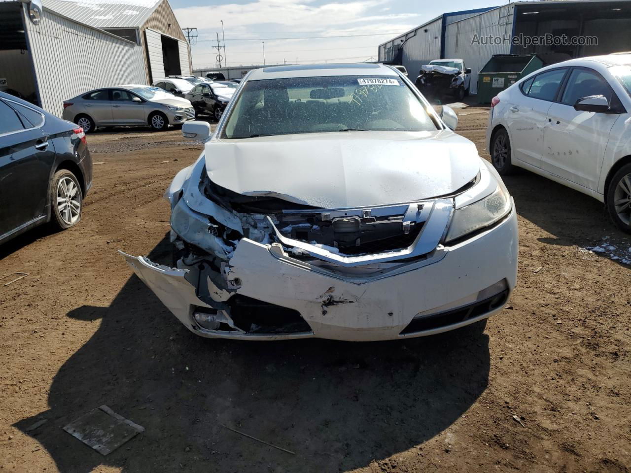 2010 Acura Tl  White vin: 19UUA8F22AA017756