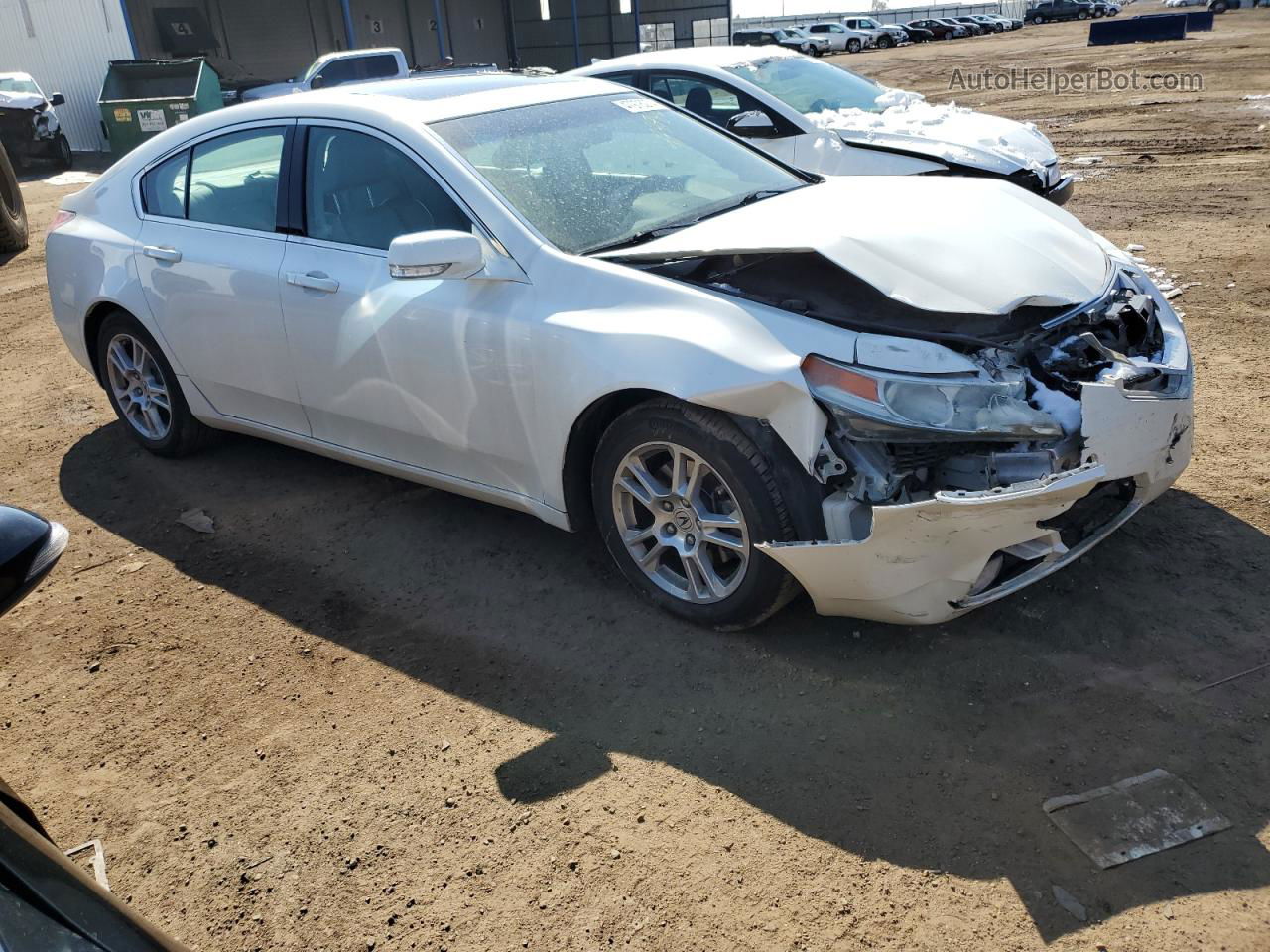 2010 Acura Tl  White vin: 19UUA8F22AA017756