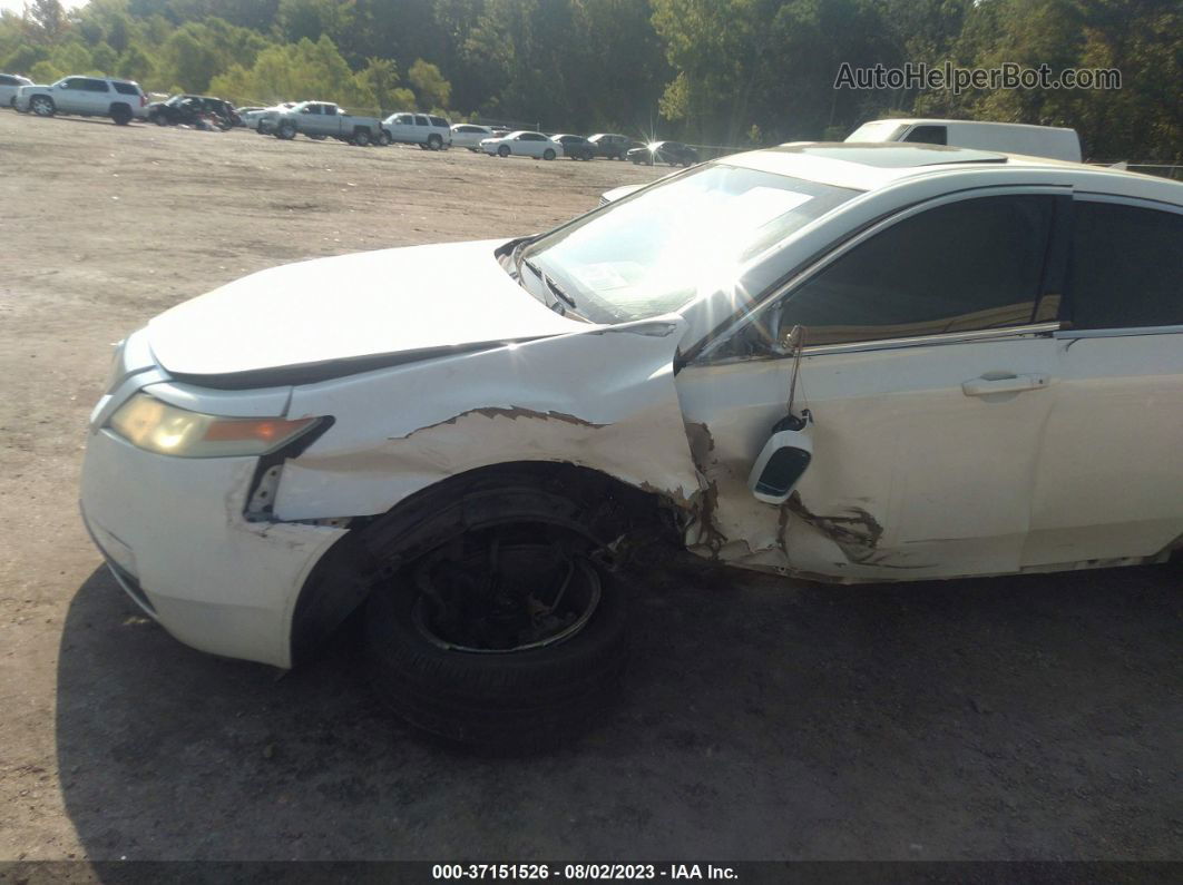 2010 Acura Tl 3.5 White vin: 19UUA8F24AA002627