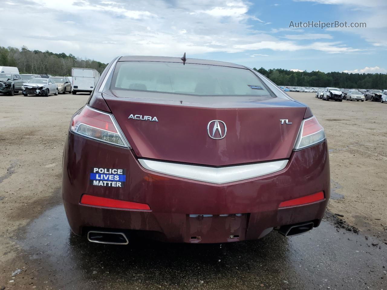 2010 Acura Tl  Burgundy vin: 19UUA8F24AA017340