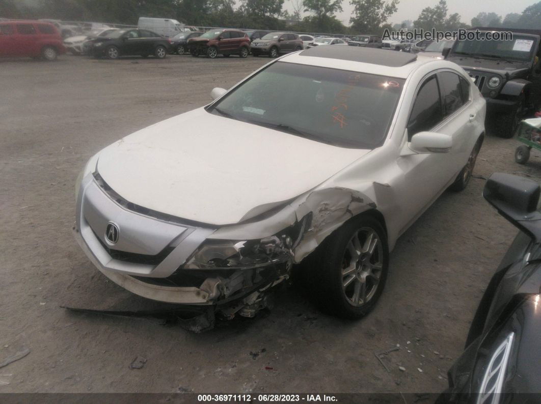 2010 Acura Tl   White vin: 19UUA8F25AA009134