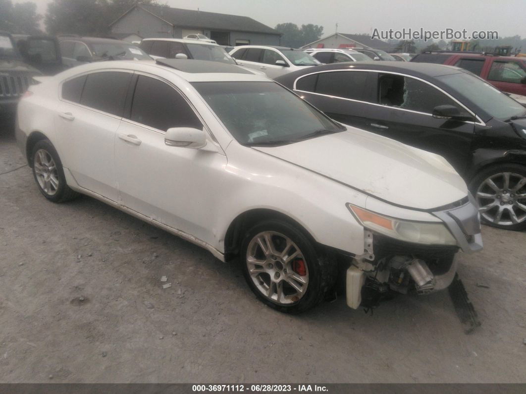 2010 Acura Tl   White vin: 19UUA8F25AA009134