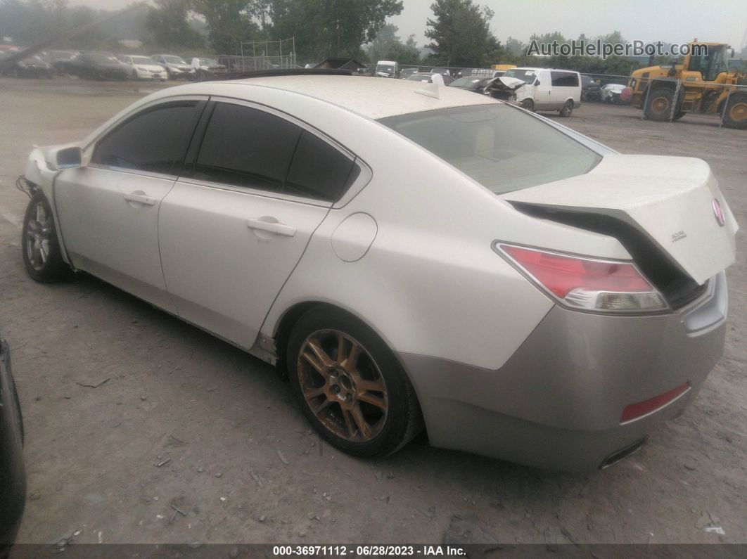 2010 Acura Tl   White vin: 19UUA8F25AA009134