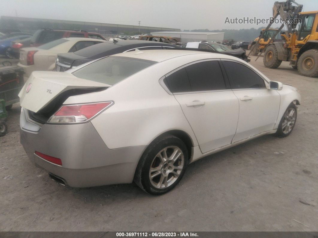 2010 Acura Tl   White vin: 19UUA8F25AA009134