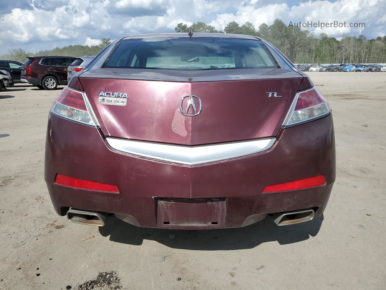 2010 Acura Tl  Maroon vin: 19UUA8F25AA017332