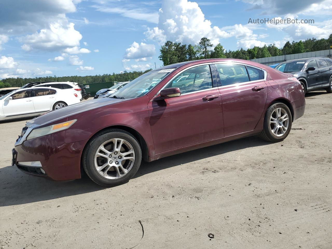 2010 Acura Tl  Maroon vin: 19UUA8F25AA017332