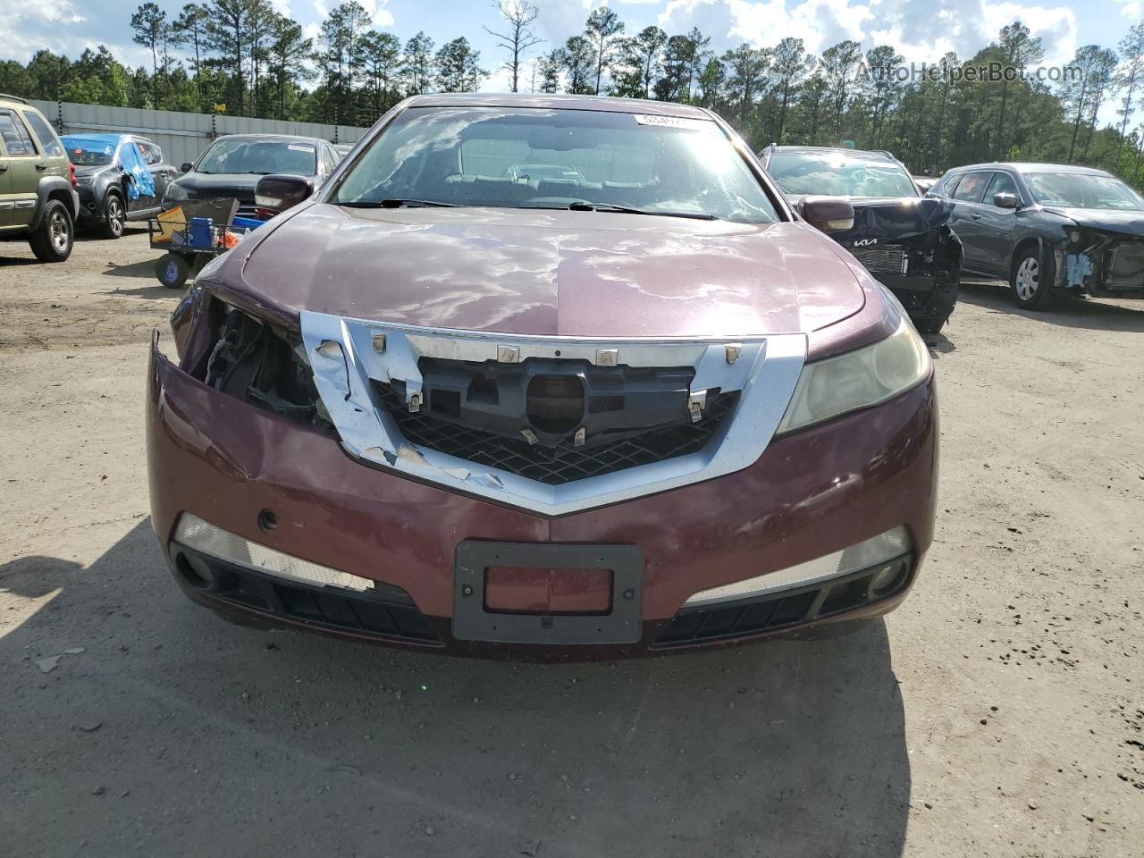 2010 Acura Tl  Maroon vin: 19UUA8F25AA017332