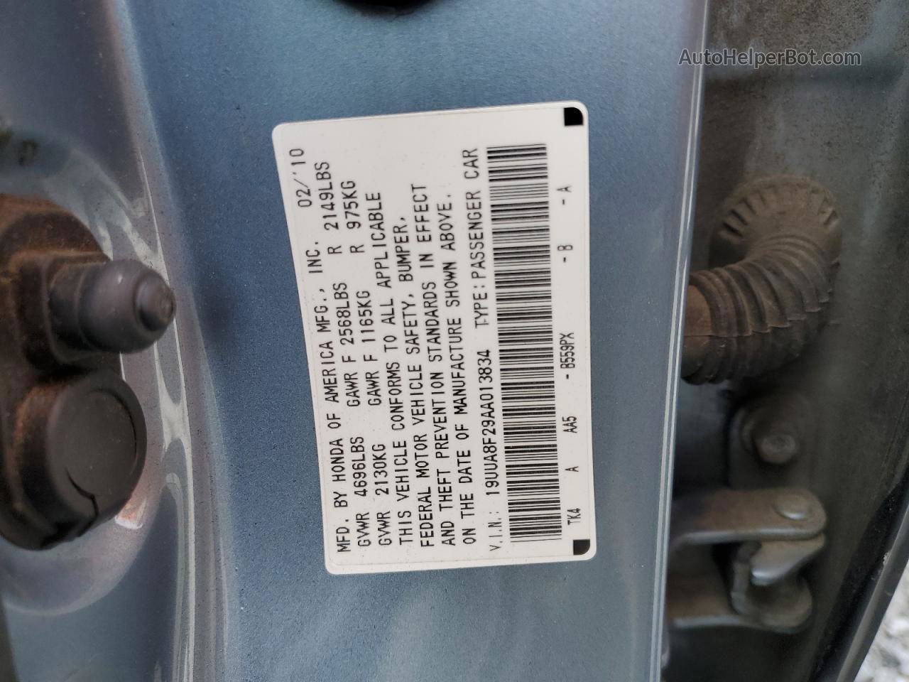 2010 Acura Tl  Charcoal vin: 19UUA8F29AA013834