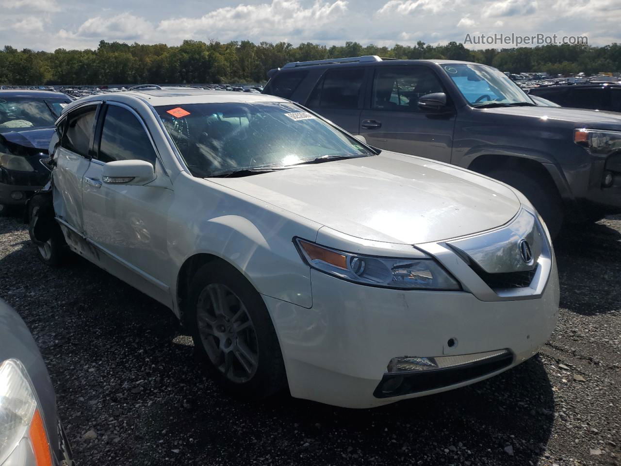 2010 Acura Tl  White vin: 19UUA8F51AA003678