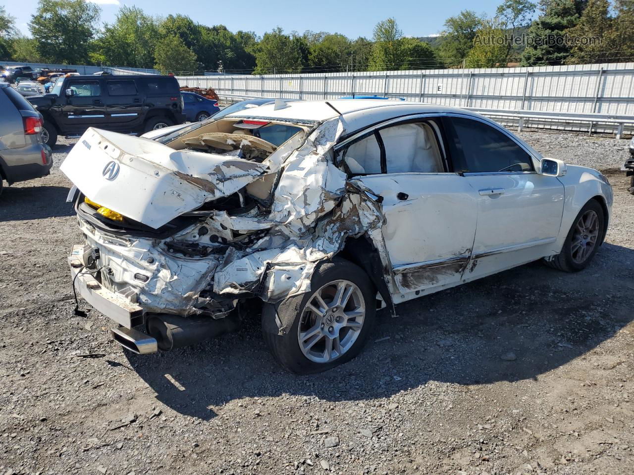 2010 Acura Tl  White vin: 19UUA8F51AA003678