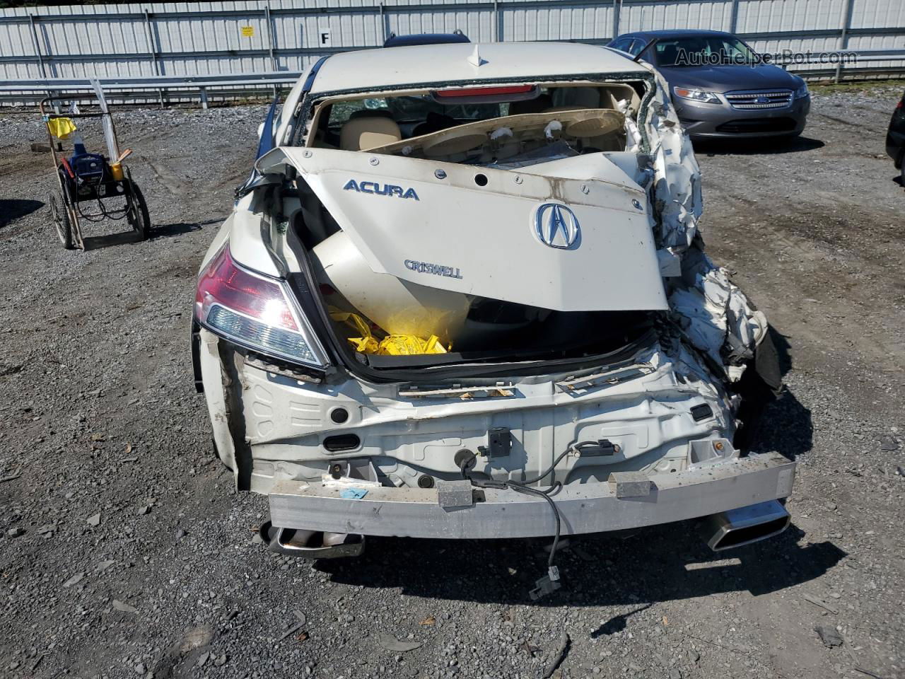 2010 Acura Tl  White vin: 19UUA8F51AA003678