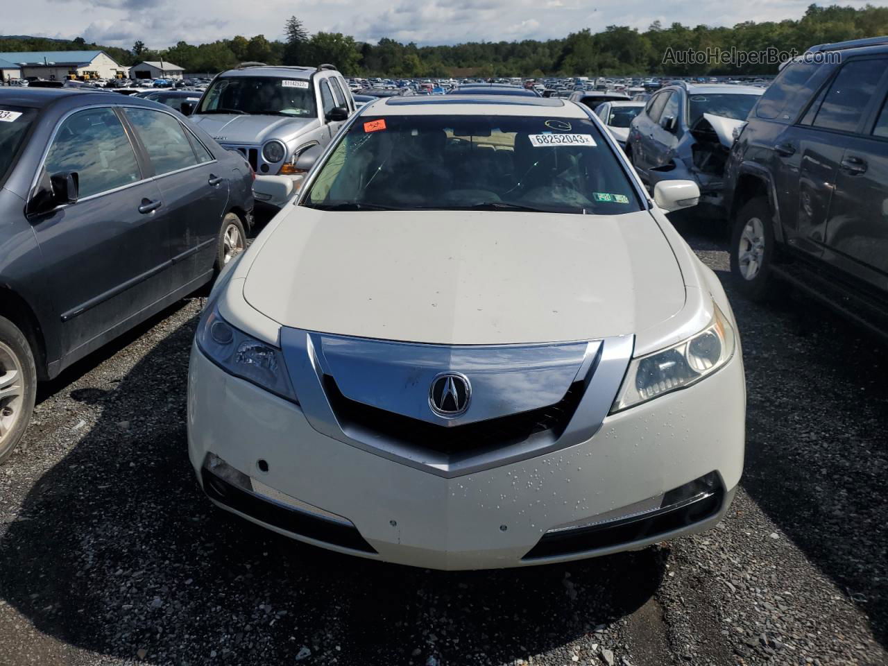 2010 Acura Tl  White vin: 19UUA8F51AA003678