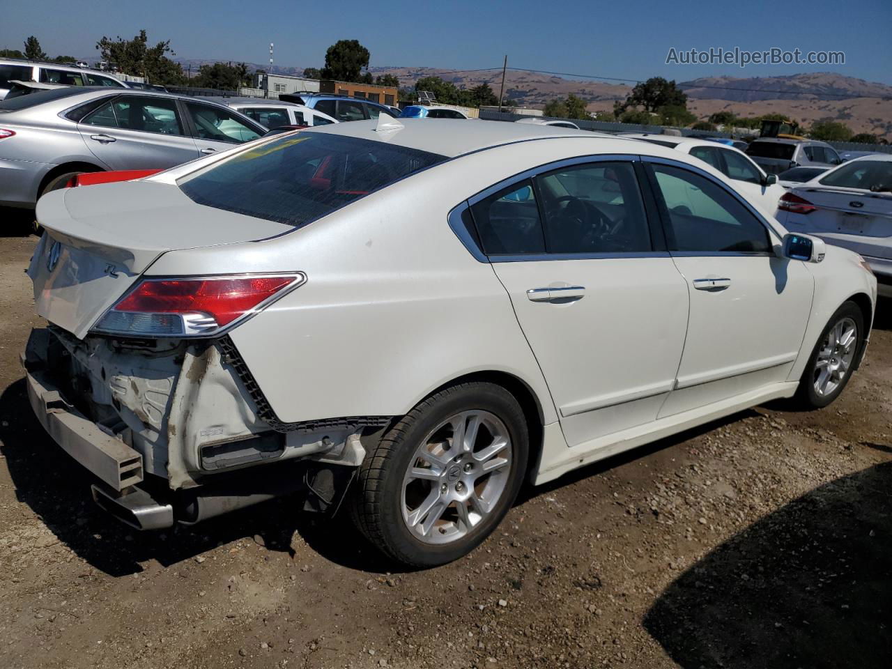 2010 Acura Tl  White vin: 19UUA8F51AA026233