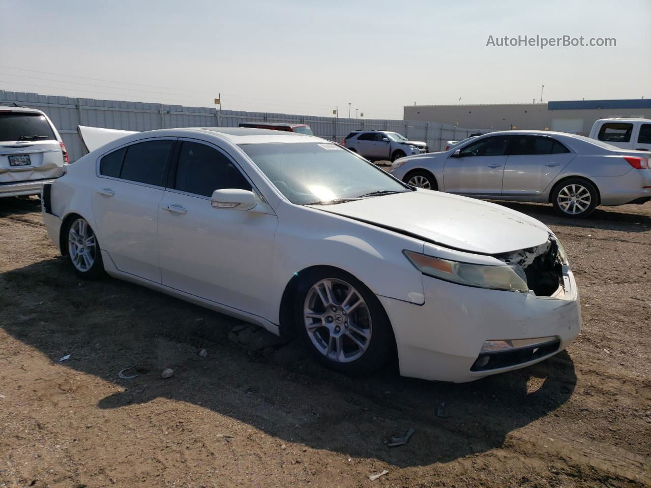 2010 Acura Tl  White vin: 19UUA8F52AA012194