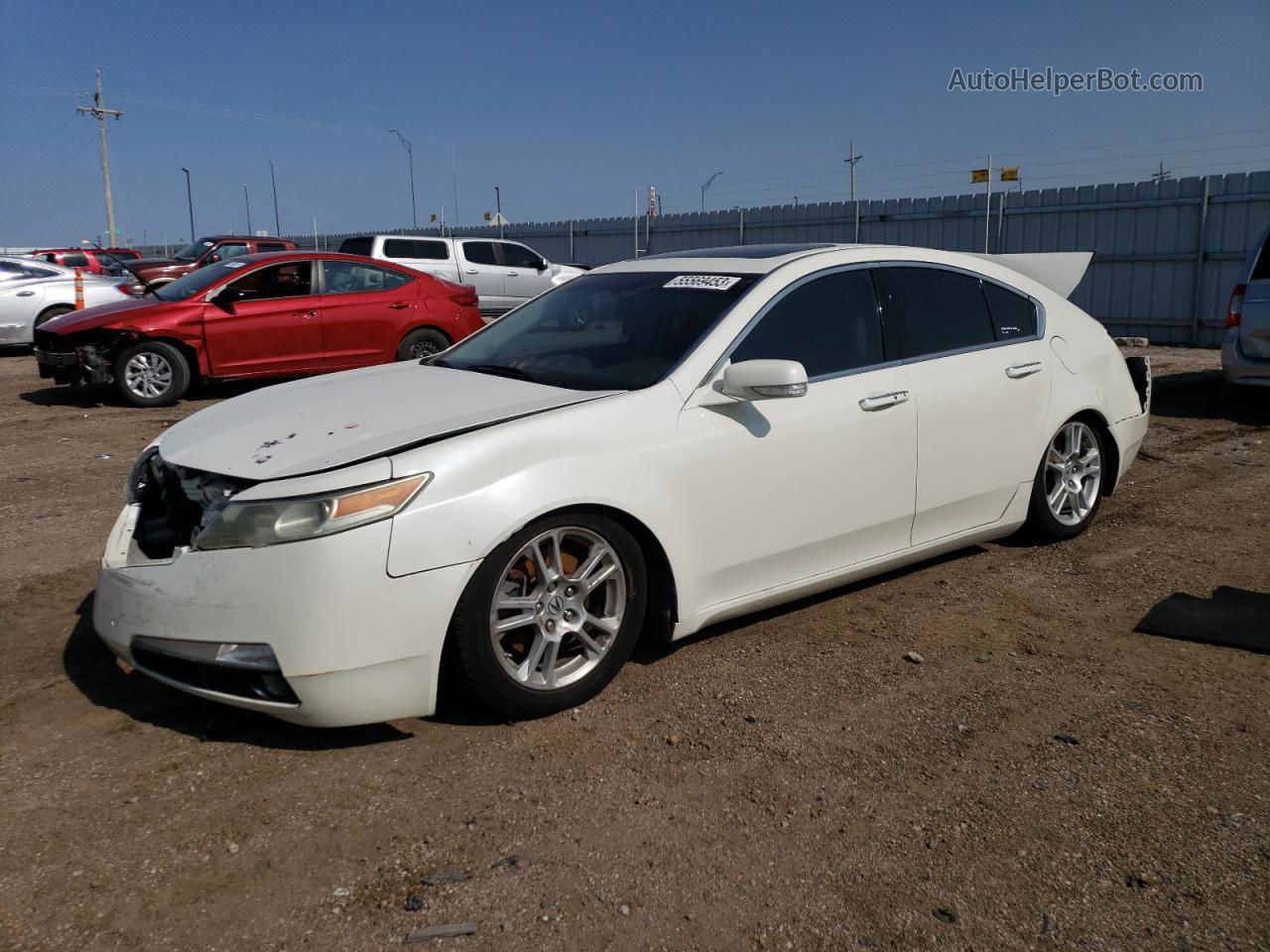 2010 Acura Tl  White vin: 19UUA8F52AA012194