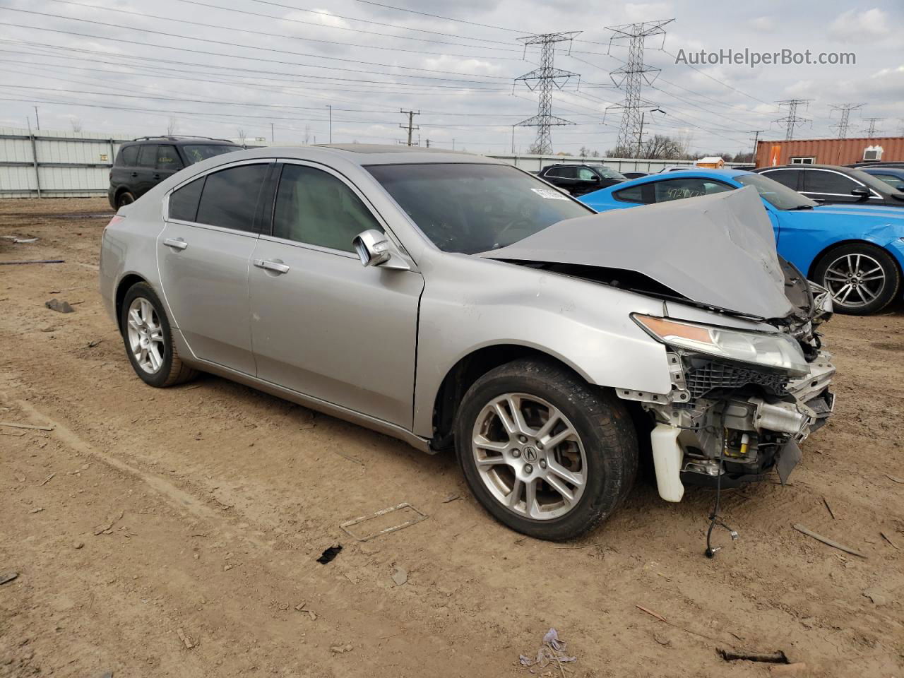 2010 Acura Tl  Серебряный vin: 19UUA8F52AA017976