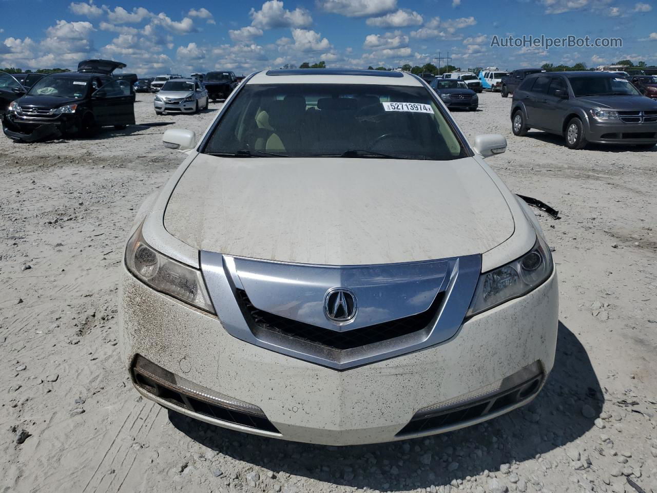 2010 Acura Tl  White vin: 19UUA8F54AA007918