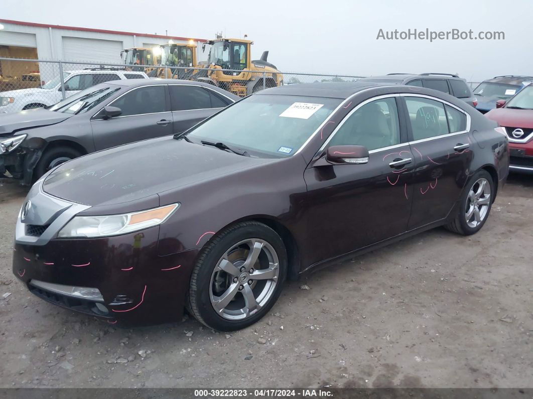 2010 Acura Tl 3.5 Maroon vin: 19UUA8F55AA008219