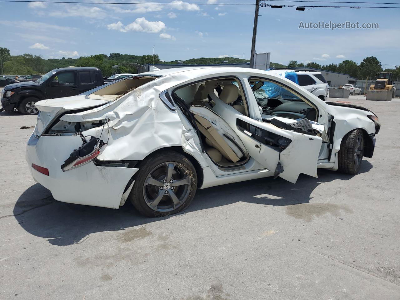 2010 Acura Tl  White vin: 19UUA8F55AA015980