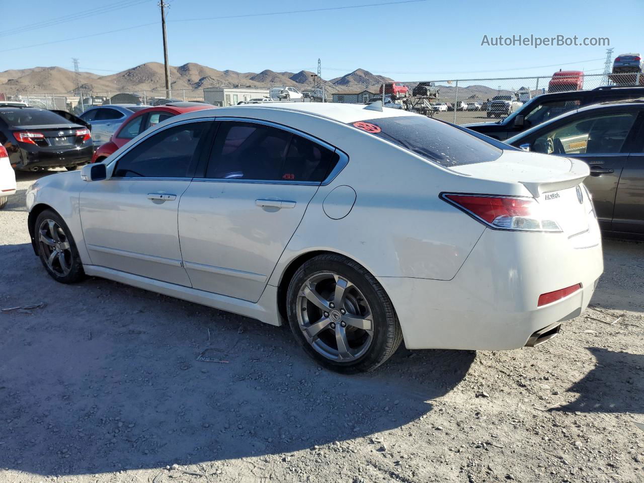 2010 Acura Tl  White vin: 19UUA8F58AA001765