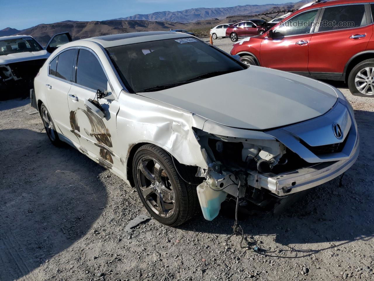 2010 Acura Tl  White vin: 19UUA8F58AA001765