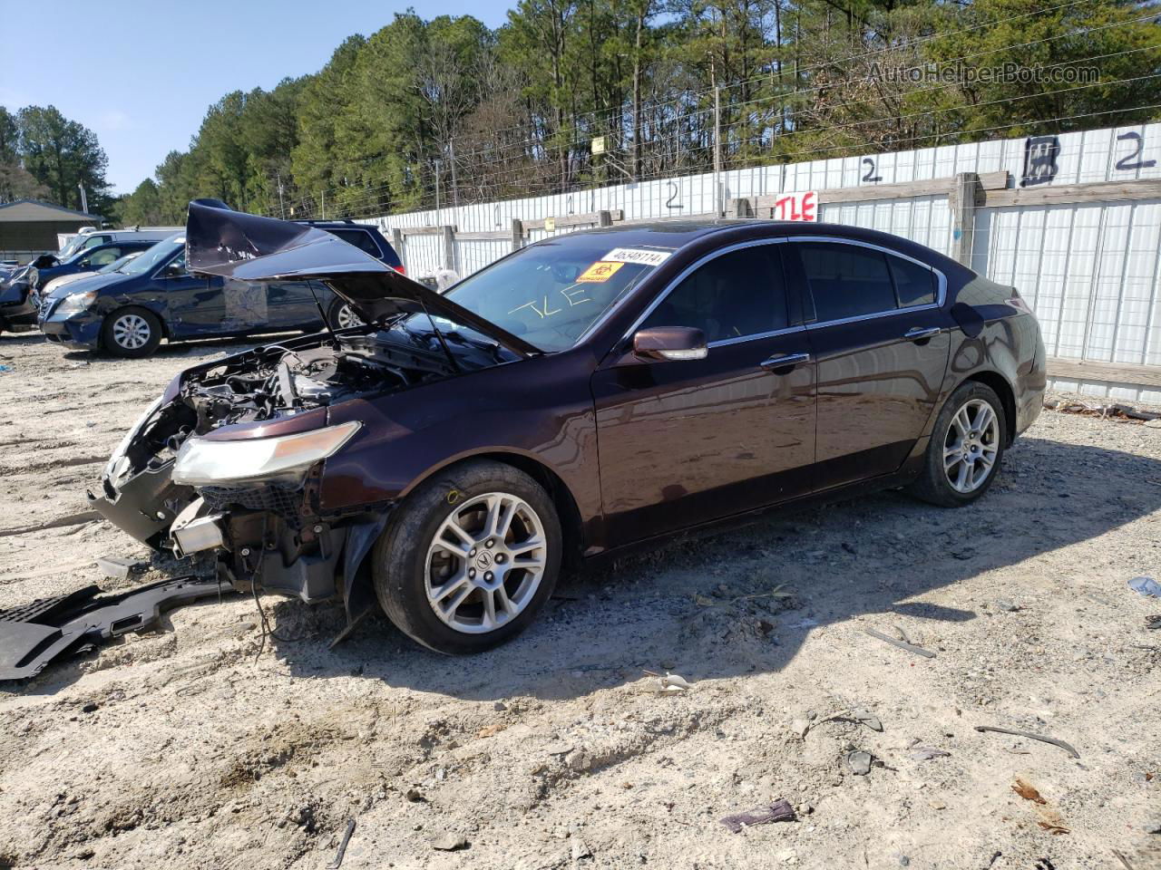 2010 Acura Tl  Burgundy vin: 19UUA8F5XAA008717