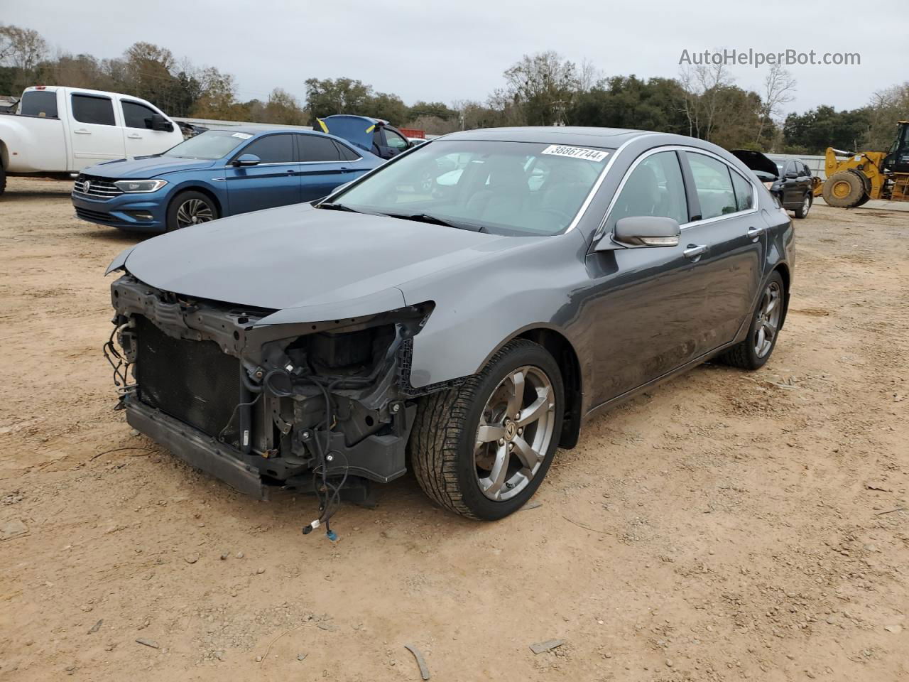 2010 Acura Tl  Gray vin: 19UUA8F5XAA015229